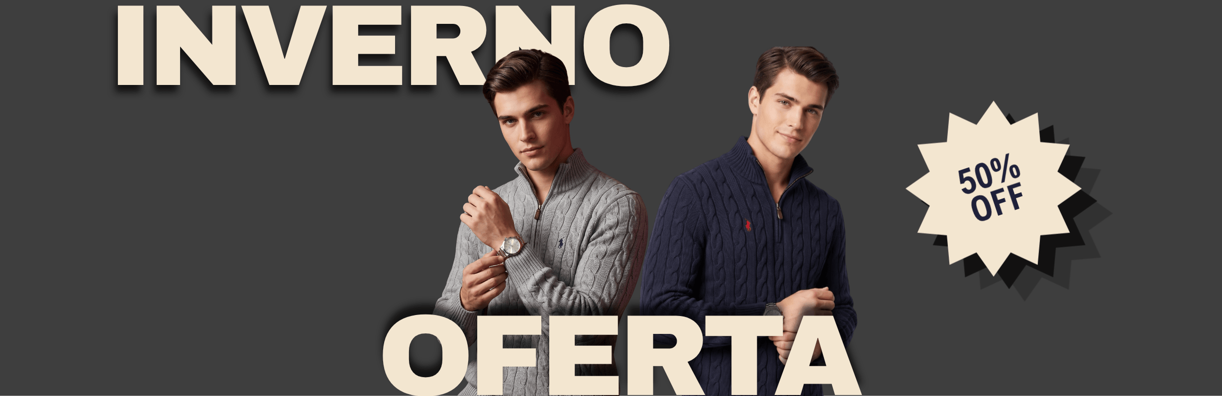 Oferta de inverno — peças com até 50% OFF na Bearsvila